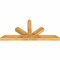 Ekena Millwork Saratoga Rough Sawn Timber Gable Bracket, Western Red Cedar, 60"W x 27"H x 4"D x 4"F, 11/12 Pitch GBW060X27X0404SAR00RWR - alternate 3